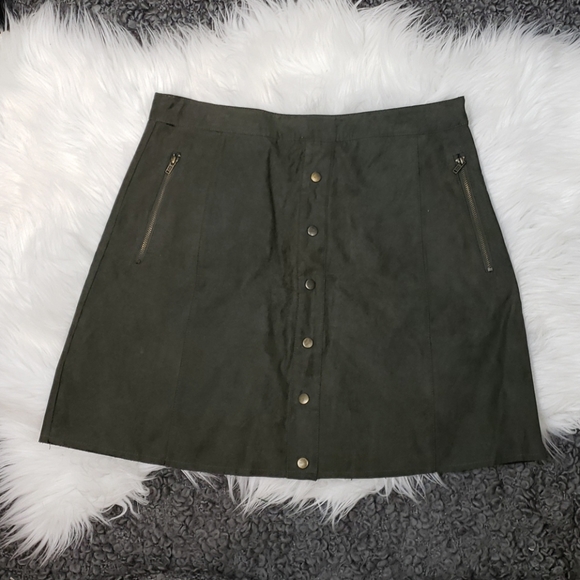Mint Dresses & Skirts - {Mint} Suede Green Skirt